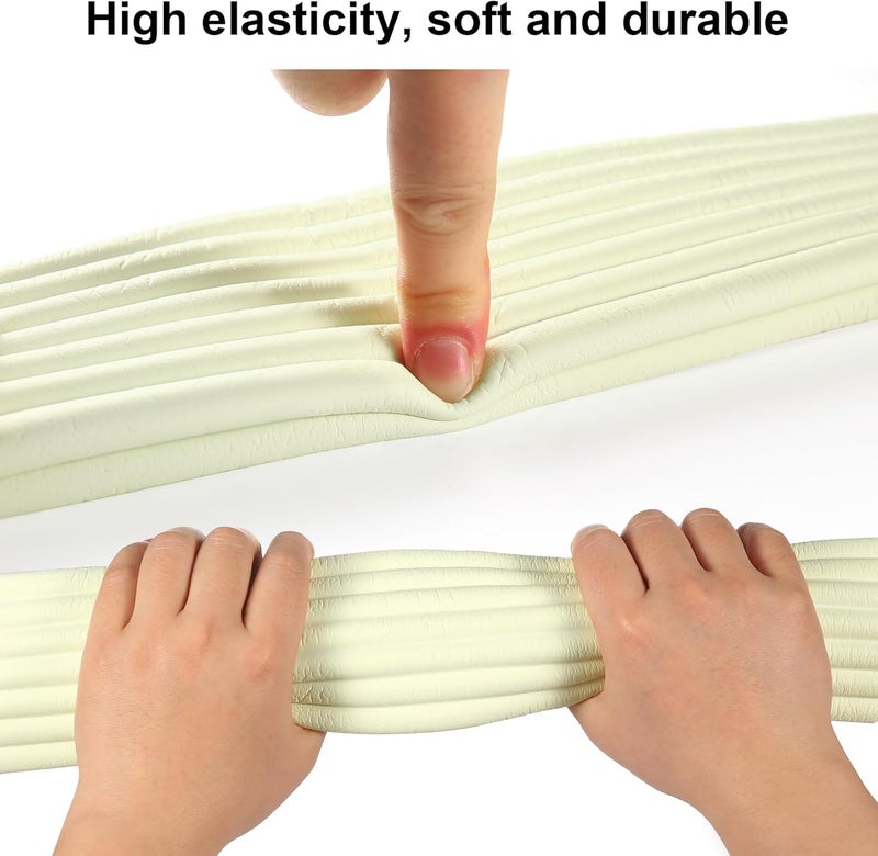 Dovesail Upgrade Baby Proofing Edge Corner Protector,16.4ft Edge Guards Padding with 3M Adhesive, Extra-Wide Soft Rubber Foam Padding, Furniture, Sharp Edge Safety Corner Edge Bumper Guard-Cream - Image 4